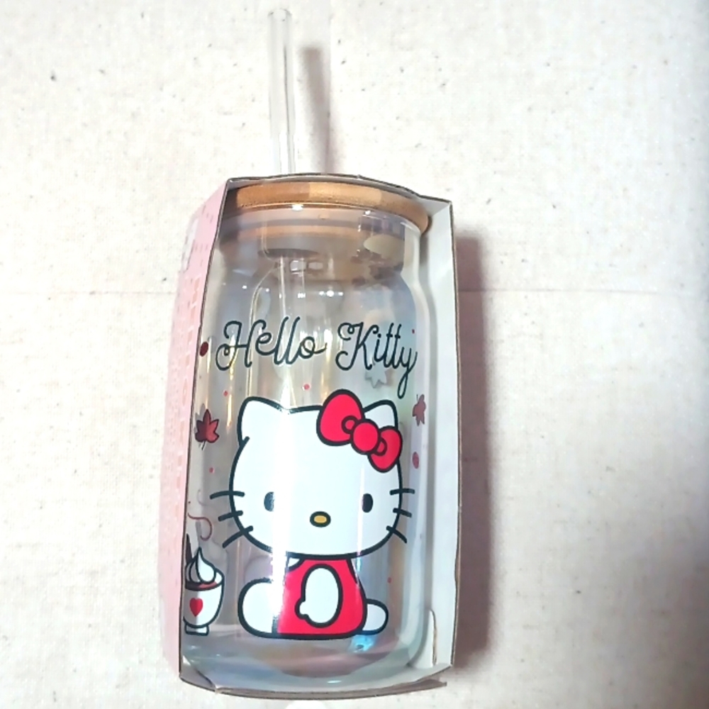 Glass tumbler with bamboo 16oz